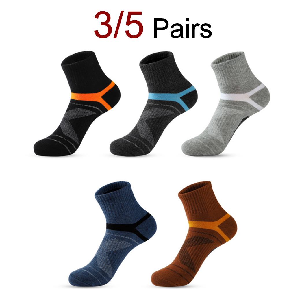 Sports Socks - 3/5 Çift Nötr Koşu Spor Çorapları,